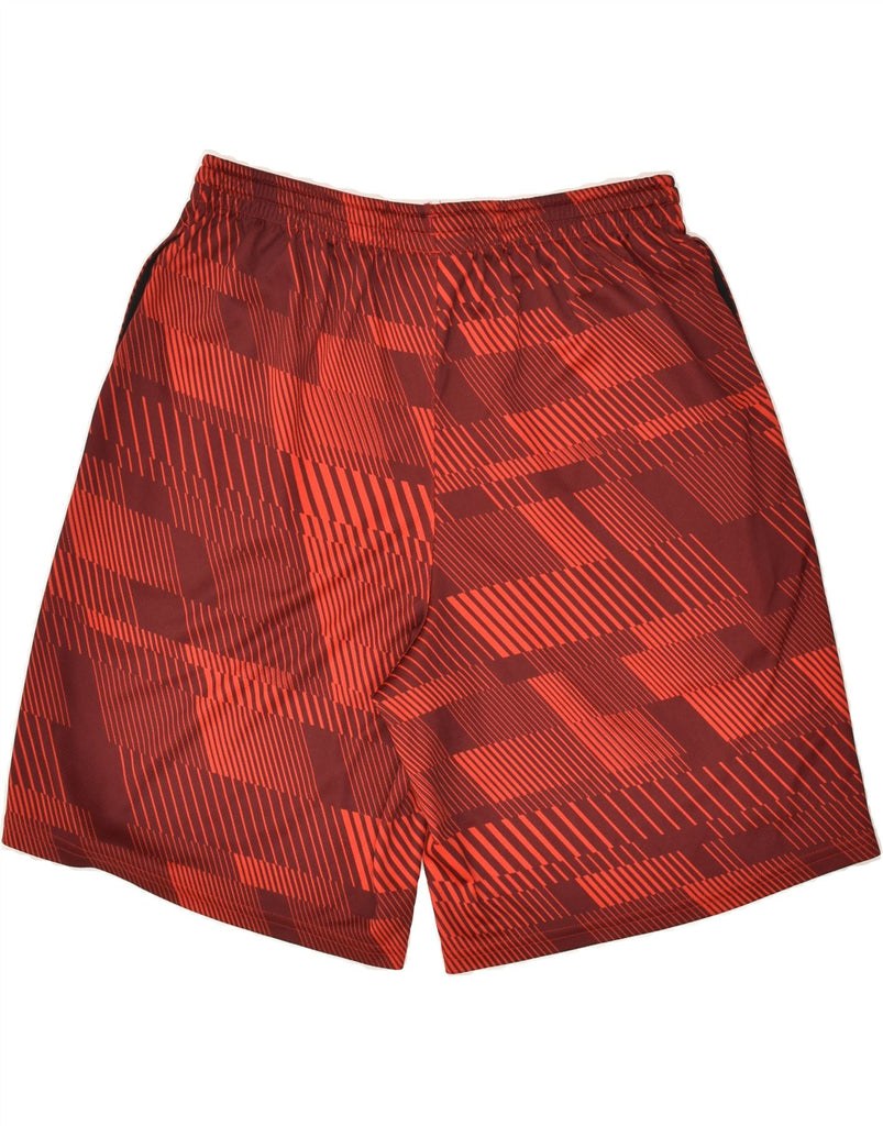 UNDER ARMOUR Mens Sport Shorts Large Red Geometric Polyester | Vintage Under Armour | Thrift | Second-Hand Under Armour | Used Clothing | Messina Hembry 