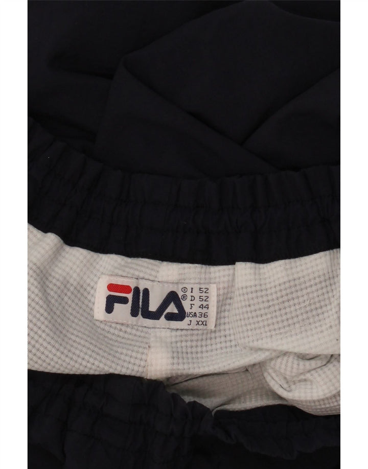 Fila Mens Tracksuit Trousers Joggers IT 52 Large  Navy Blue