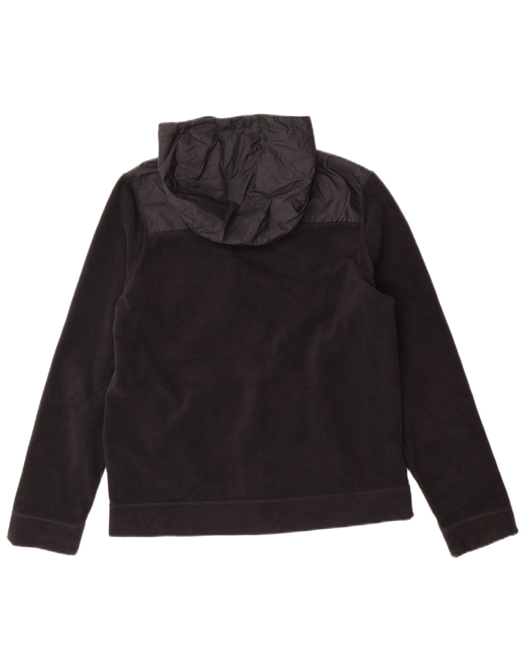 Nike Girls Hooded Fleece Jacket 13-14 Years XL Black Polyester Sports