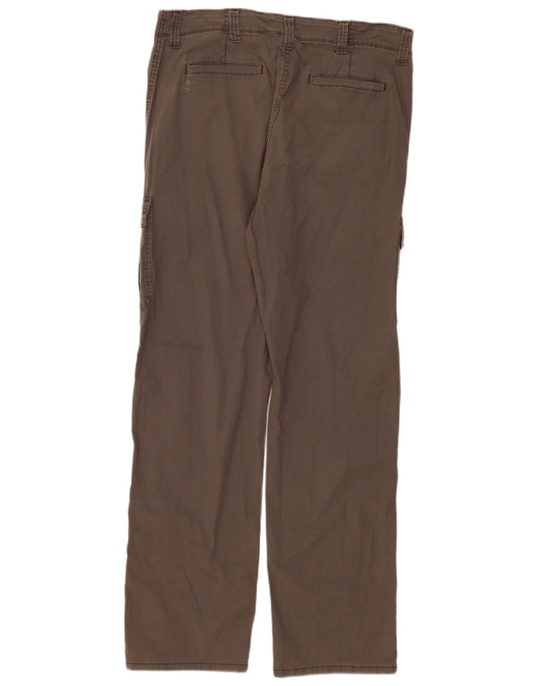 Wrangler Mens Straight Cargo Trousers W34 L34 Grey Cotton