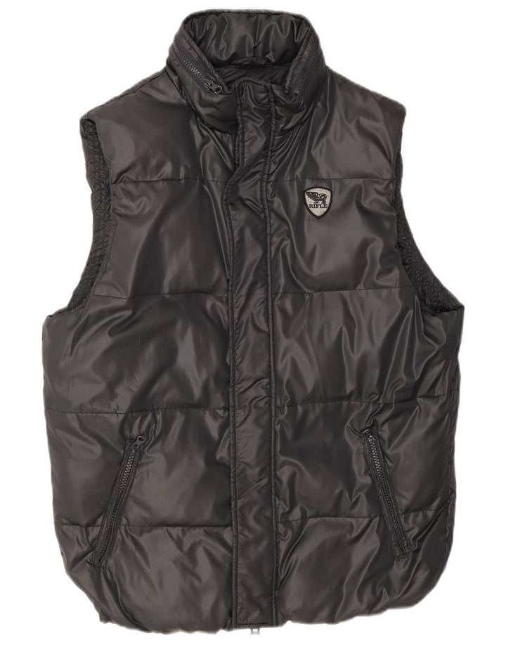 Rifle Mens Padded Gilet UK 40 Large Black Polyester