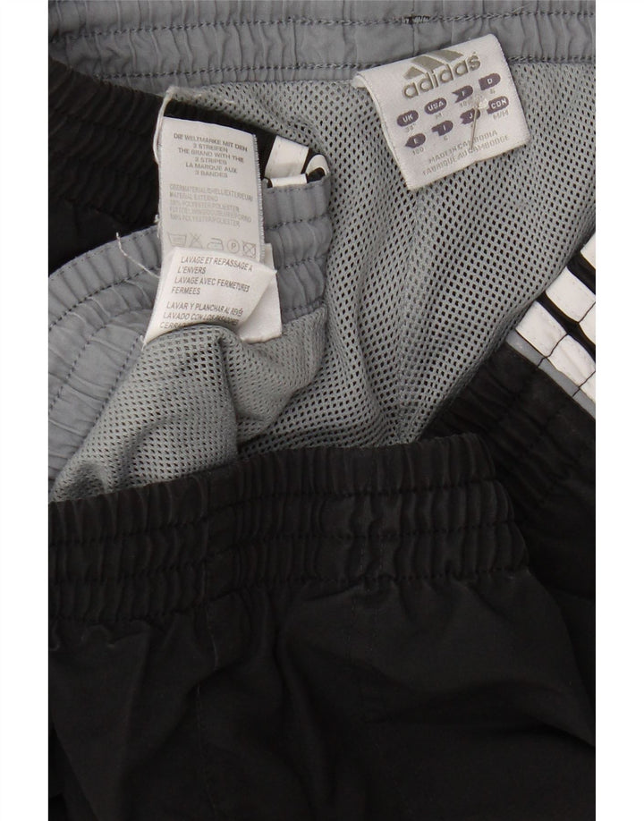 ADIDAS Mens Tracksuit Trousers Large  Black Polyester