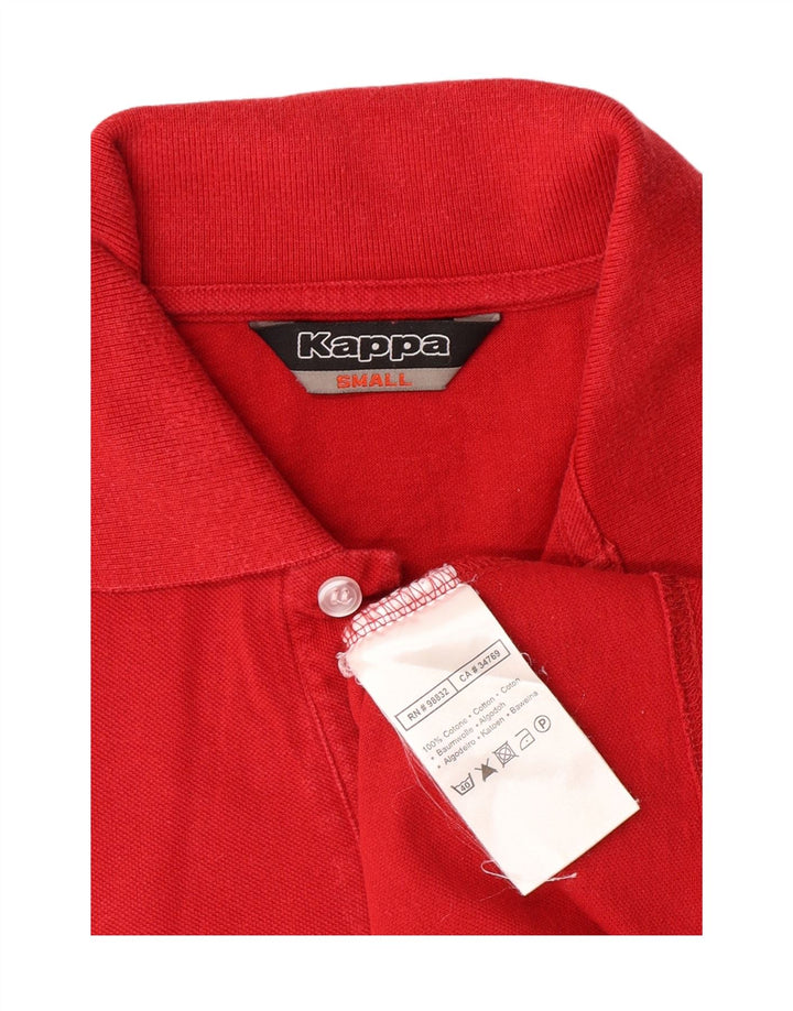 KAPPA Mens Polo Shirt Small Red Cotton