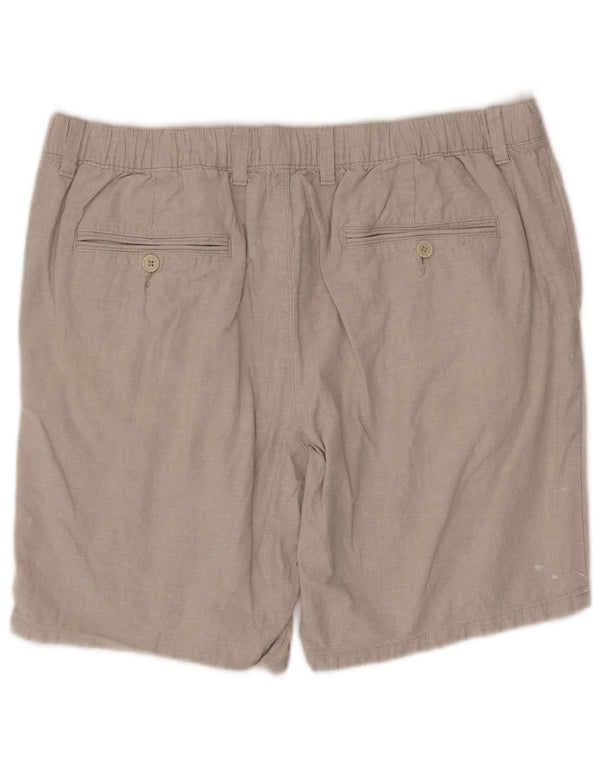 Marks & Spencer Mens Chino Shorts W36 Large Grey Cotton
