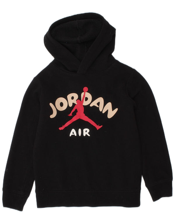 Jordan Boys Graphic Hoodie Jumper 4-5 Years Small  Black Cotton