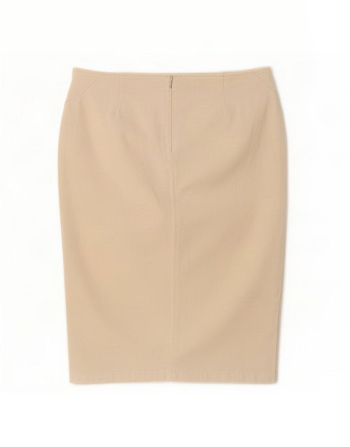 Armani Womens Pencil Skirt IT 44 Medium W30 White Cotton