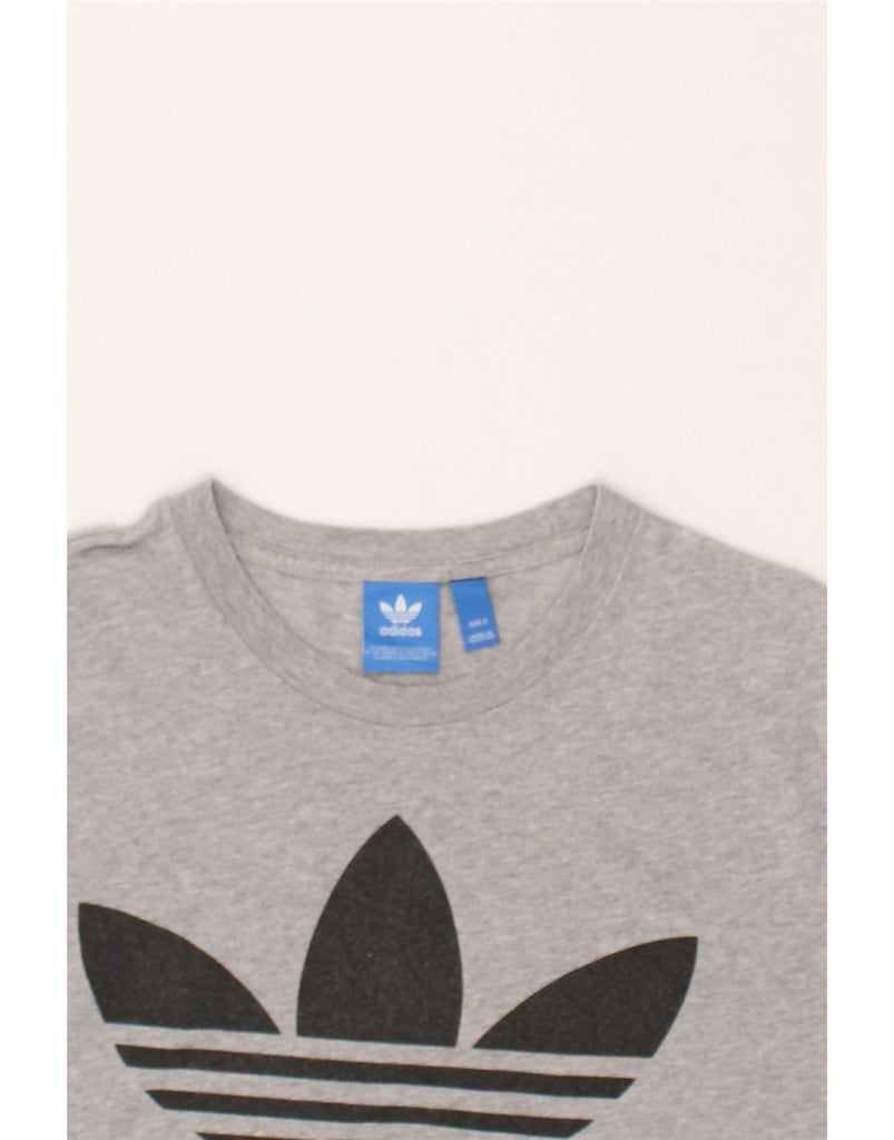 ADIDAS Mens Graphic T-Shirt Top Small Grey Cotton | Vintage Adidas | Thrift | Second-Hand Adidas | Used Clothing | Messina Hembry 