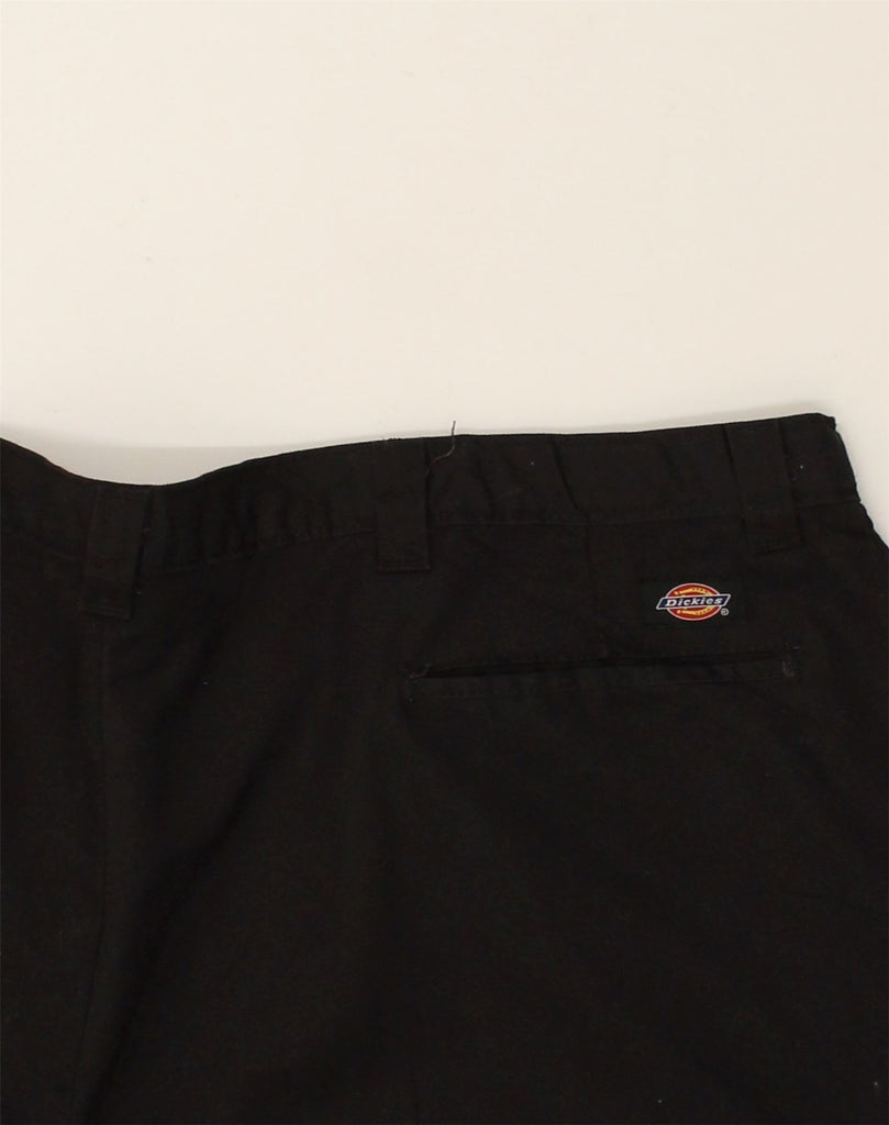 DICKIES Mens Straight Capri Trousers W46 L28 Black Polyester | Vintage Dickies | Thrift | Second-Hand Dickies | Used Clothing | Messina Hembry 