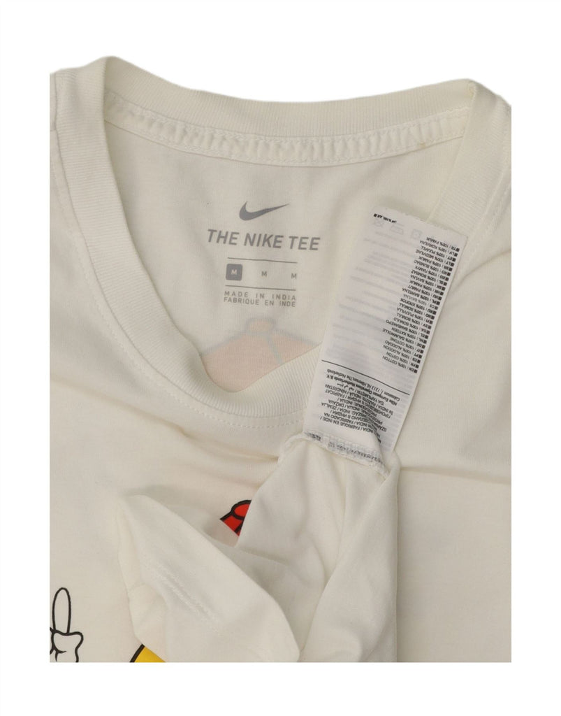 NIKE Mens Graphic T-Shirt Top Medium White Cotton Vintage Nike and Second-Hand Nike from Messina Hembry 