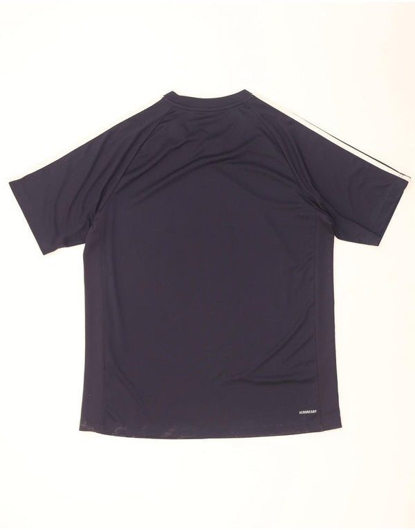 Adidas Mens Aeroready Graphic T-Shirt Top Large Navy Blue