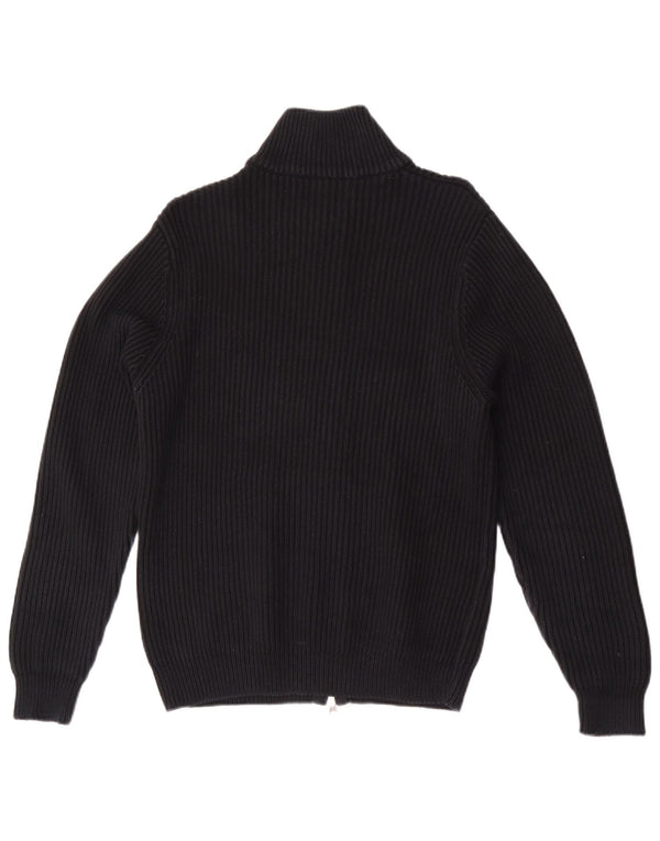 Fred Perry Mens Cardigan Sweater Medium Black Cotton