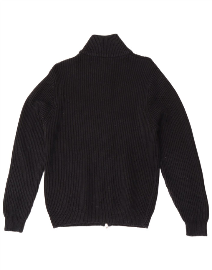 Fred Perry Mens Cardigan Sweater Medium Black Cotton