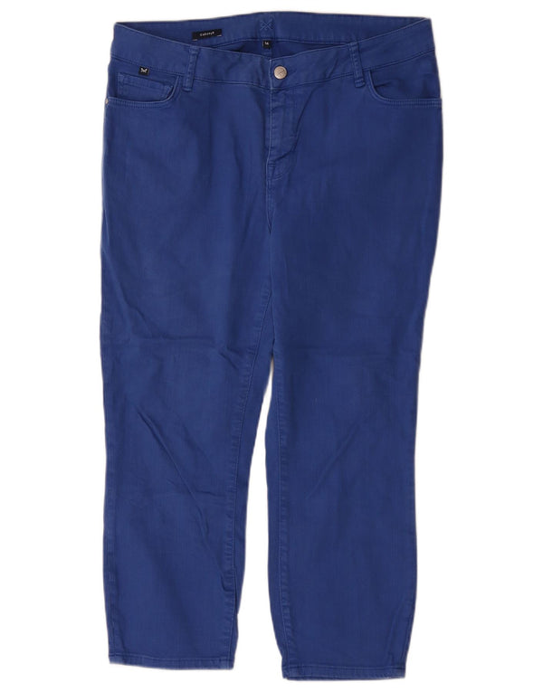 Crew Clothing Womens Cropped Jeans UK 16 Large W34 L23 Blue Cotton