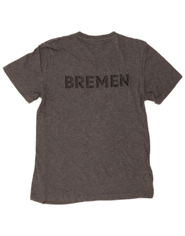 ADIDAS Mens Graphic T-Shirt Top Small Grey Cotton