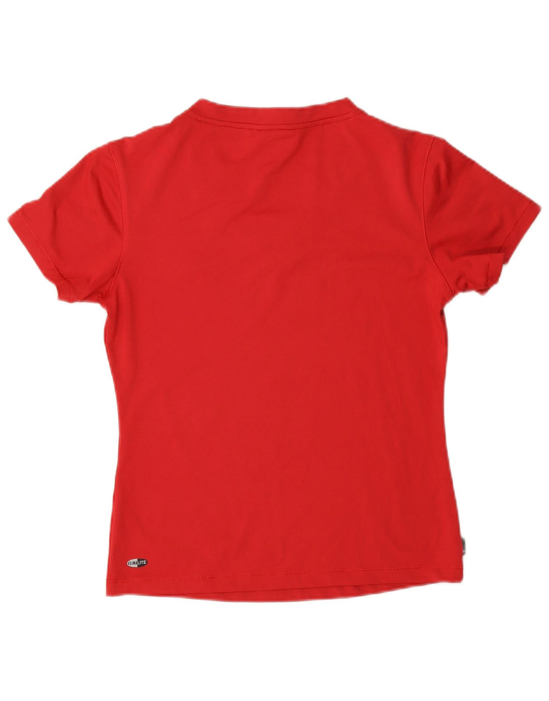 Adidas Womens Clima 365 T-Shirt Top UK 14 Medium Red Polyester