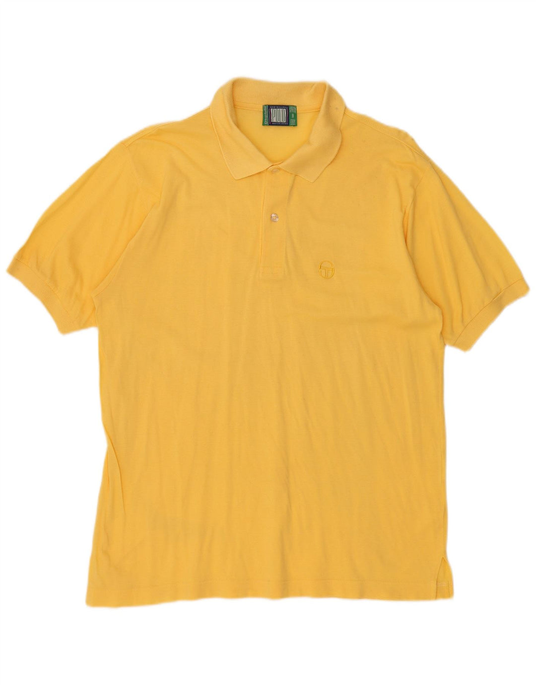 SERGIO TACCHINI Mens Polo Shirt Medium Yellow