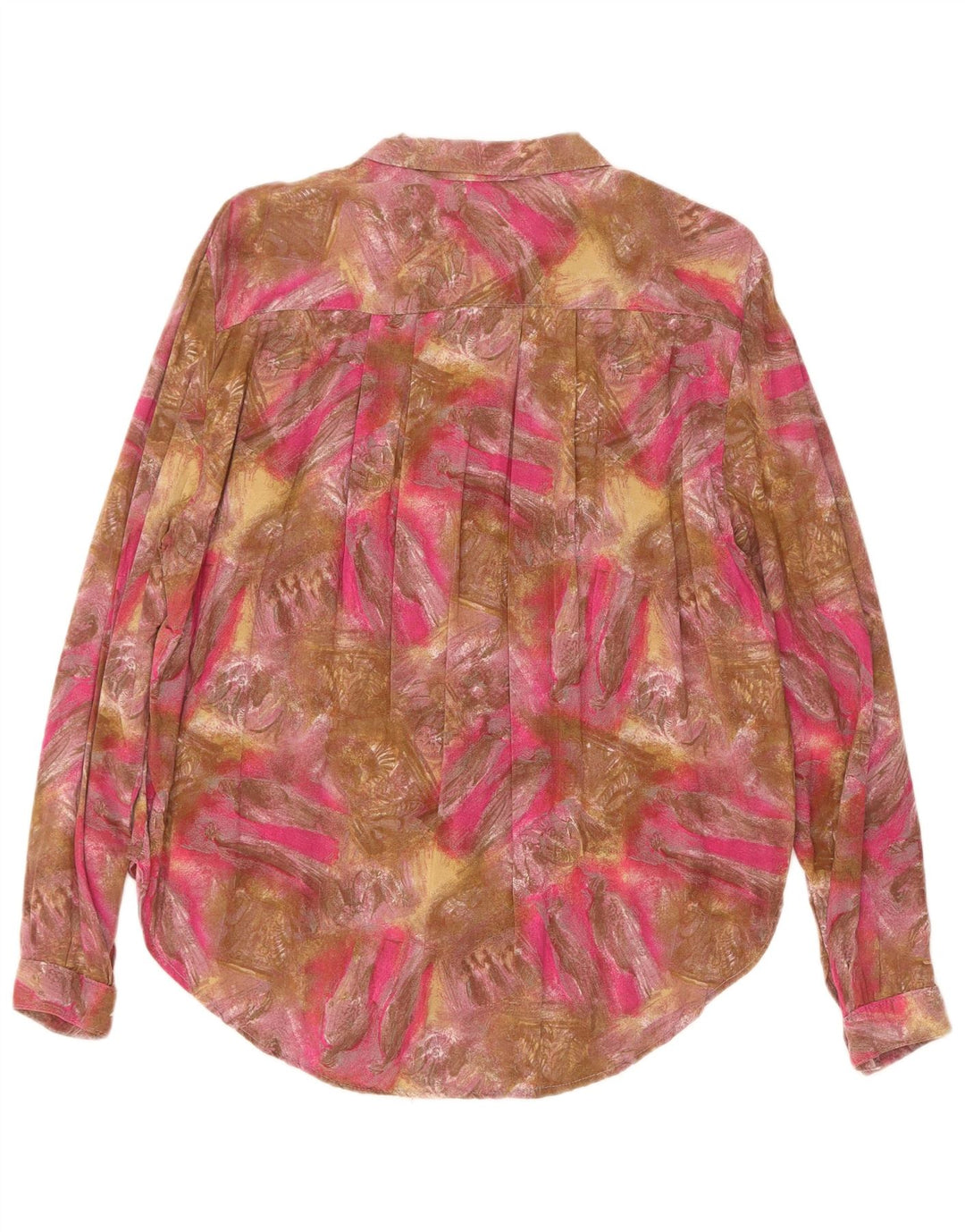 Vintage Womens Abstract Pattern Shirt Blouse UK 18 XL Multicoloured