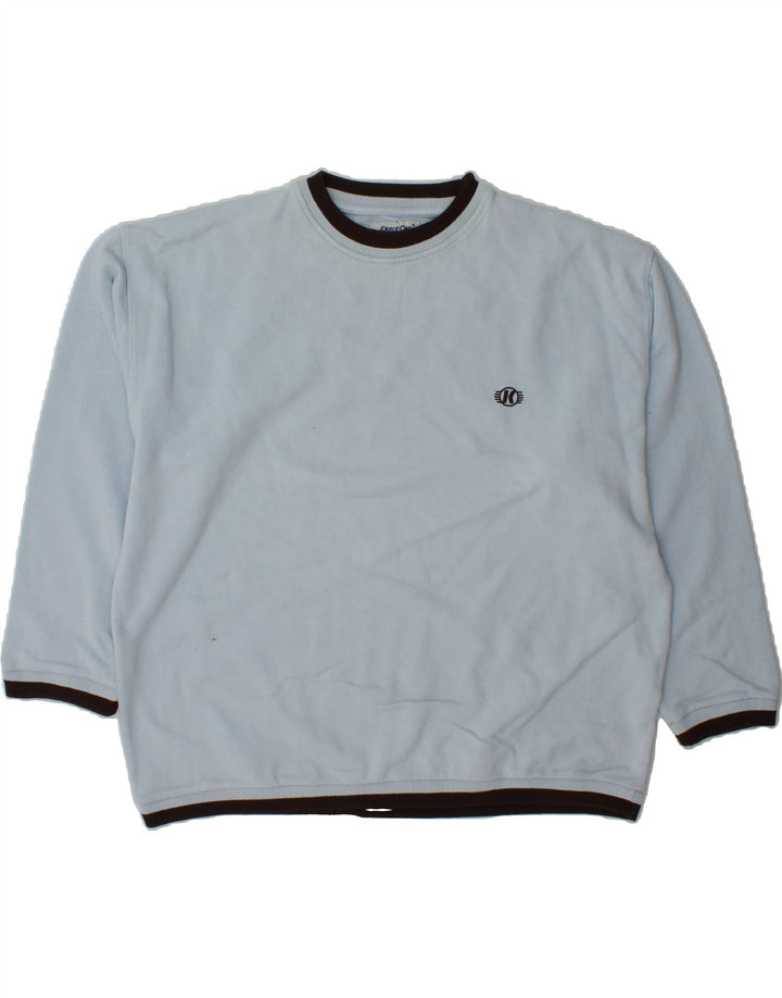VINTAGE Mens Casual Sweatshirt Jumper XL Blue Cotton Vintage Vintage and Second-Hand Vintage from Messina Hembry 