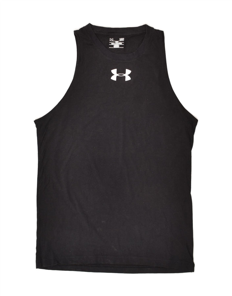 UNDER ARMOUR Mens Fitted Graphic Vest Top Large Black | Vintage Under Armour | Thrift | Second-Hand Under Armour | Used Clothing | Messina Hembry 