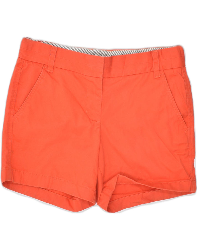 J. CREW Womens Low Waist Chino Shorts US 2 XS W32 Orange Cotton | Vintage J. Crew | Thrift | Second-Hand J. Crew | Used Clothing | Messina Hembry 