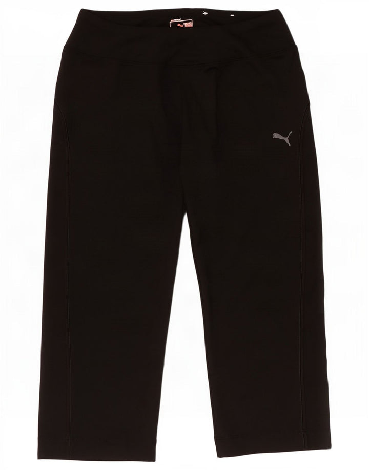 Puma Womens Capri Tracksuit Trousers UK 8 Small Black