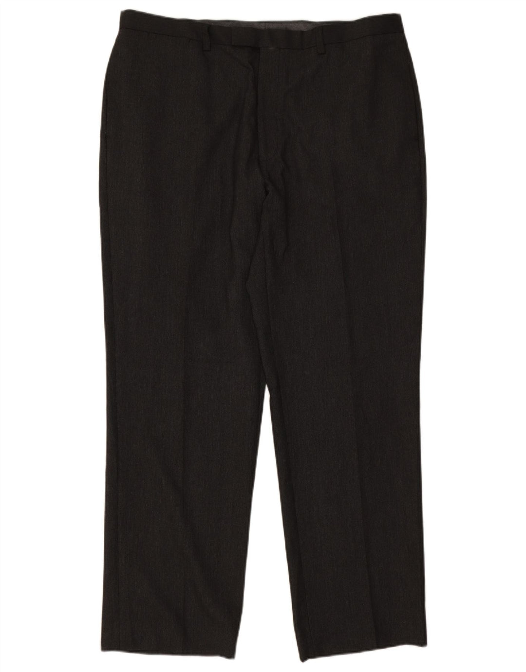 Marks & Spencer Mens Straight Suit Trousers W38 L31 Grey Pinstripe