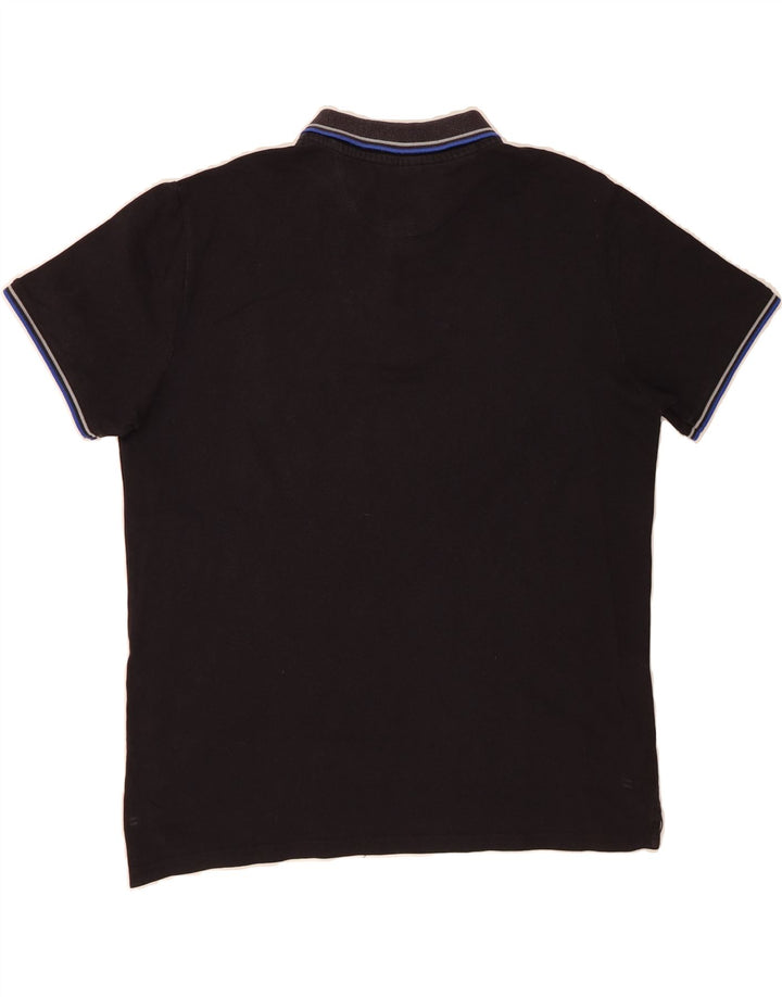 CHAMPION Mens Polo Shirt Large Black Vintage Champion and Second-Hand Champion from Messina Hembry 