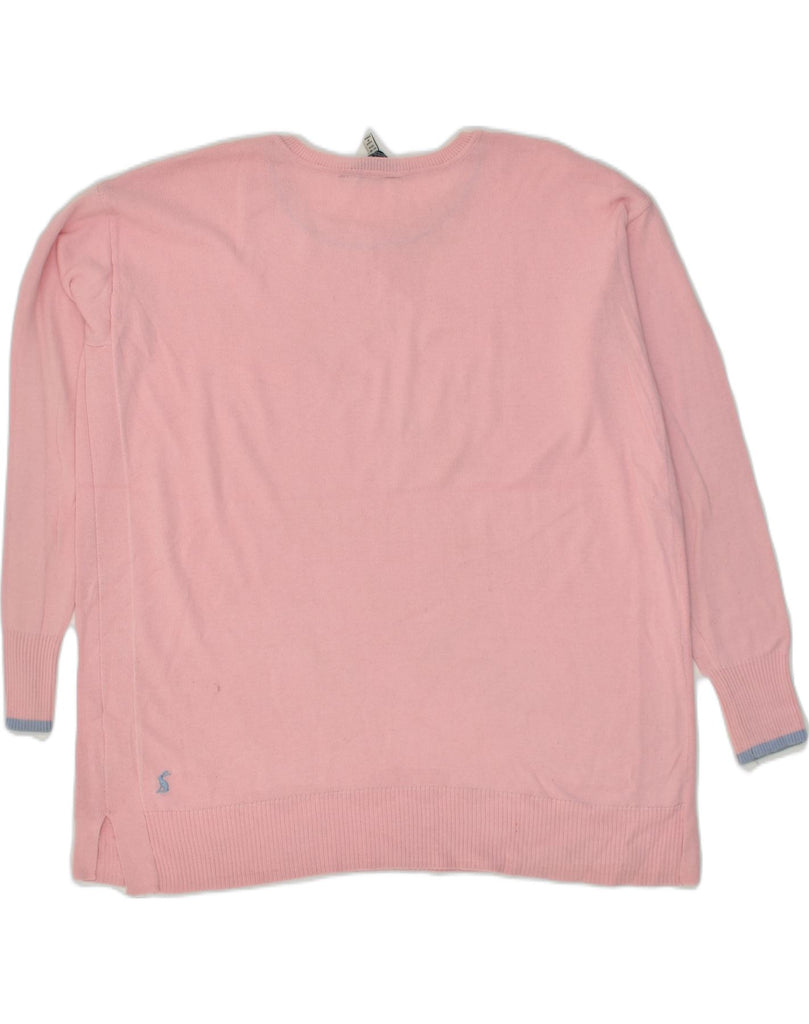 JOULES Womens Boat Neck Jumper Sweater UK 10 Small Pink Acrylic | Vintage Joules | Thrift | Second-Hand Joules | Used Clothing | Messina Hembry 