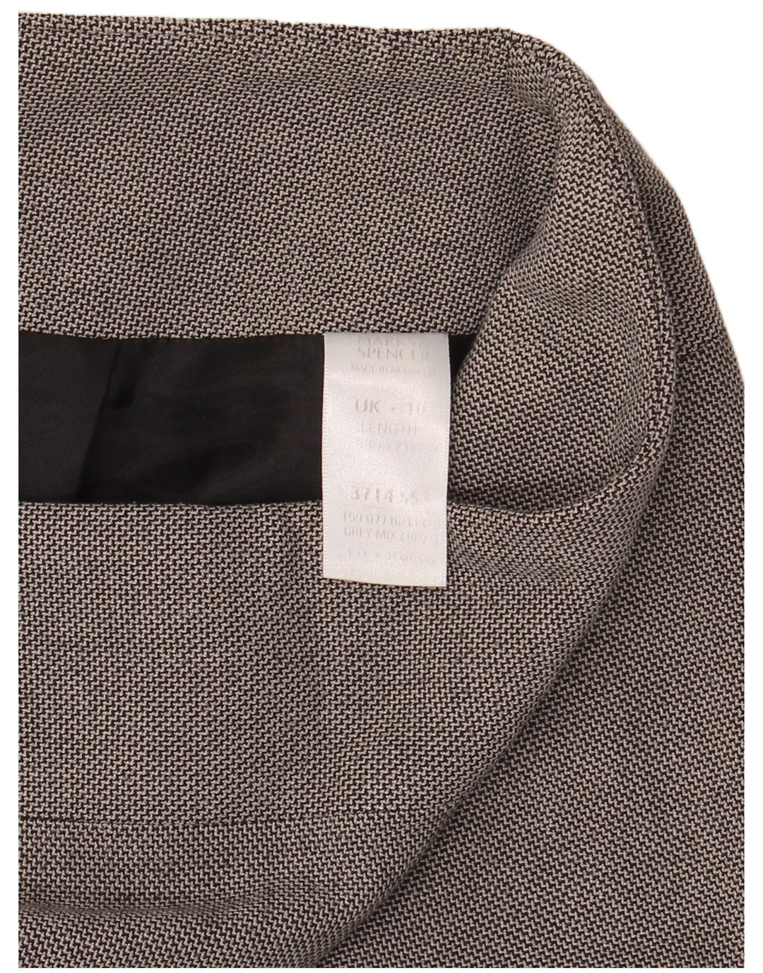 Marks & Spencer Womens Pencil Skirt UK 10 Small W30  Grey Polyester