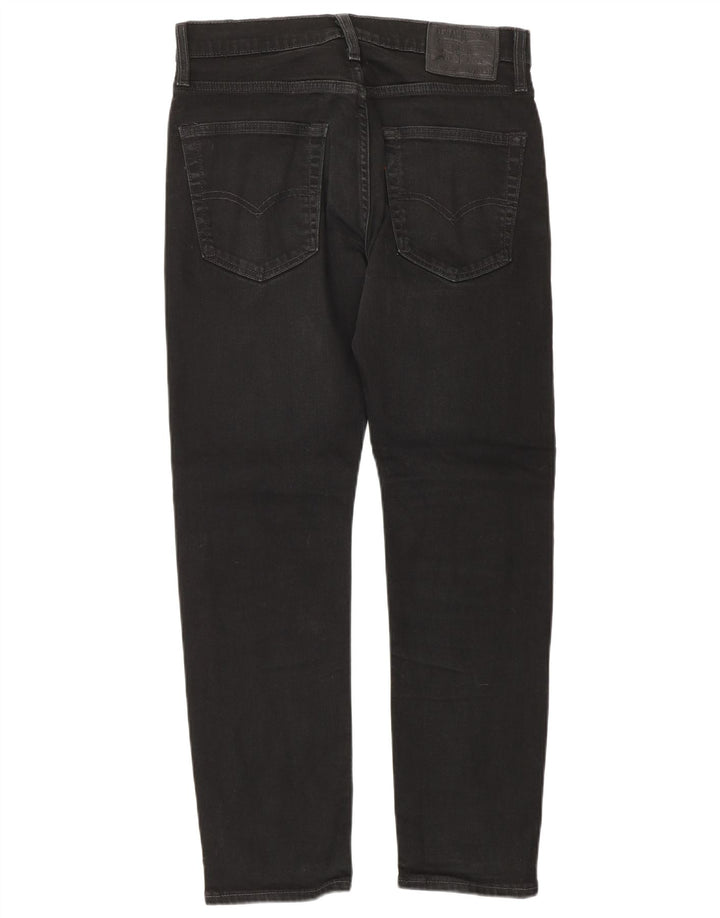 Levi's Mens 502 Tapered Jeans W30 L30 Black Cotton