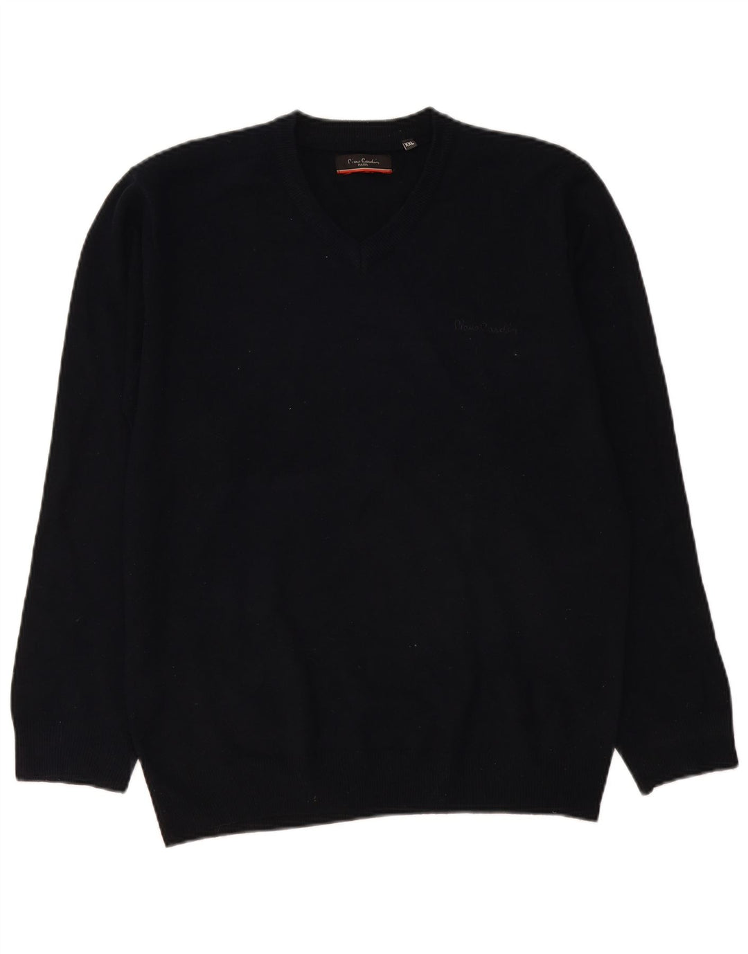 Pierre Cardin Mens V-Neck Jumper Sweater 2XL Navy Blue