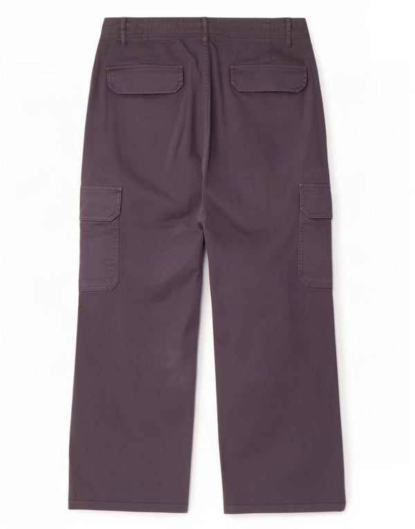 Zara Mens Straight Cargo Trousers EU 44 XL W34 L26 Grey Cotton