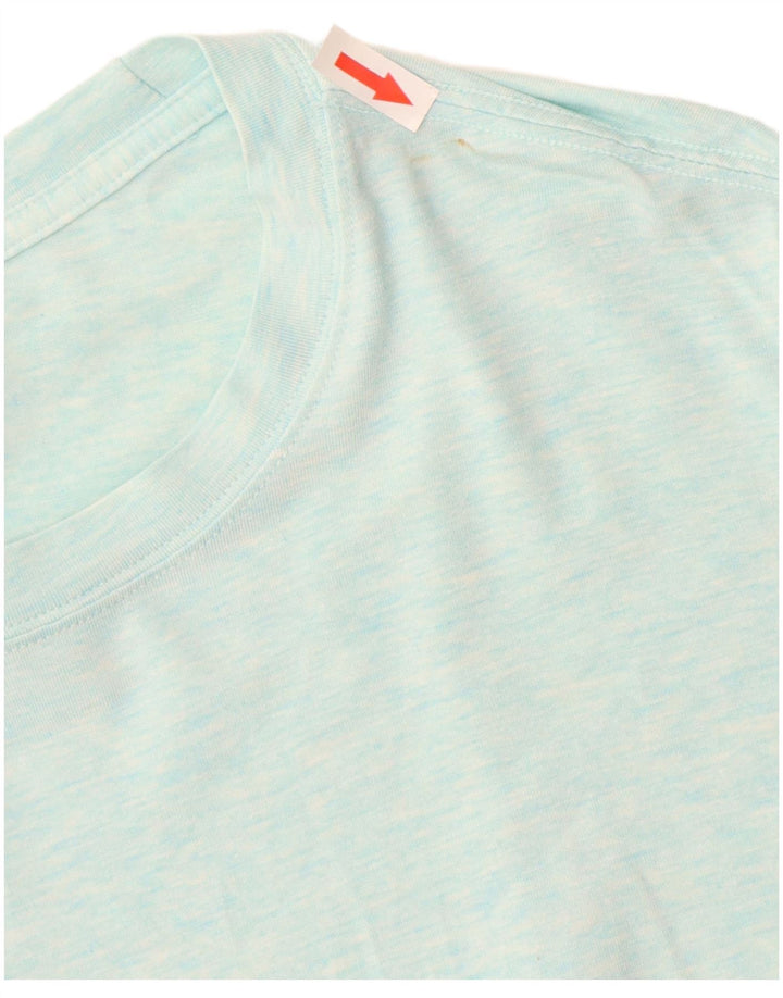 Lululemon Womens T-Shirt Top UK 16 Large Blue Flecked