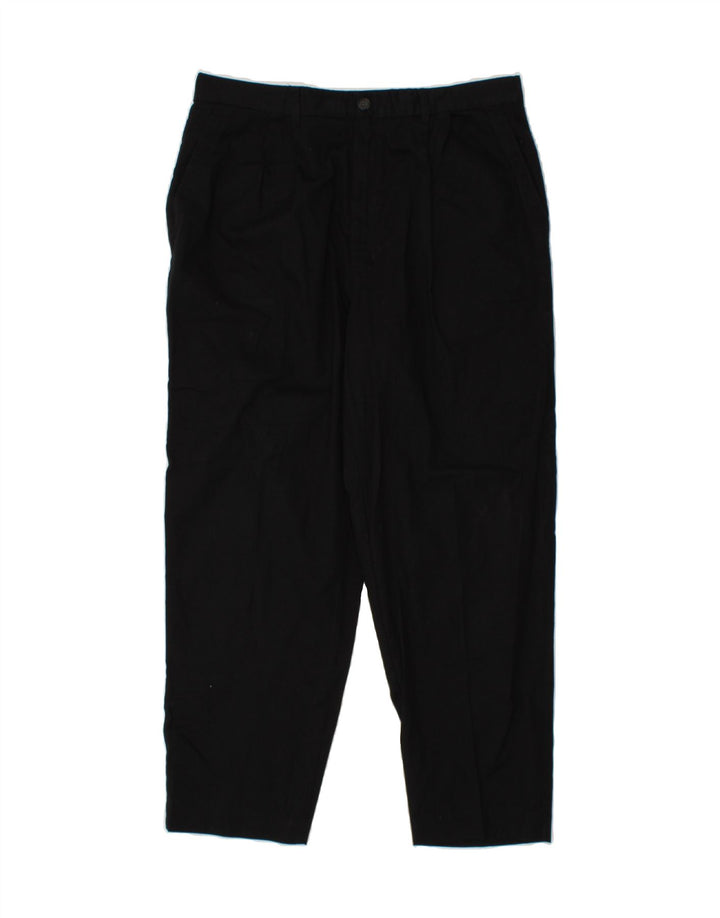 RIFLE Womens Pegged Crop Suit Trousers W34 L26 Black Vintage Rifle and Second-Hand Rifle from Messina Hembry 