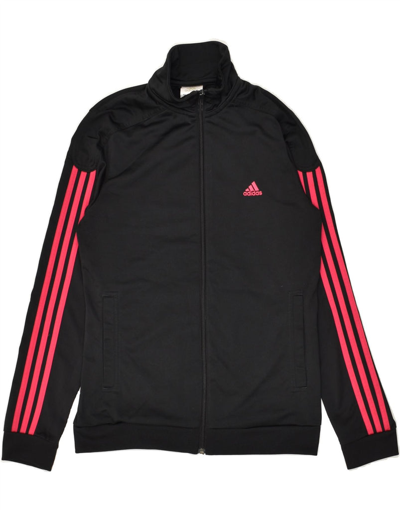 ADIDAS Girls Tracksuit Top Jacket 15-16 Years Black | Vintage Adidas | Thrift | Second-Hand Adidas | Used Clothing | Messina Hembry 