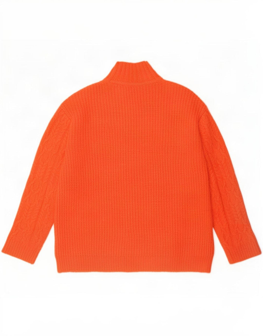 Marks & Spencer Womens Turtle Neck Jumper Sweater UK 10 Small Orange