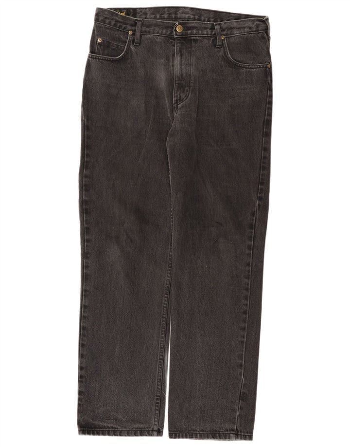 Lee Mens Brooklyn Straight Jeans W34 L30 Grey Cotton