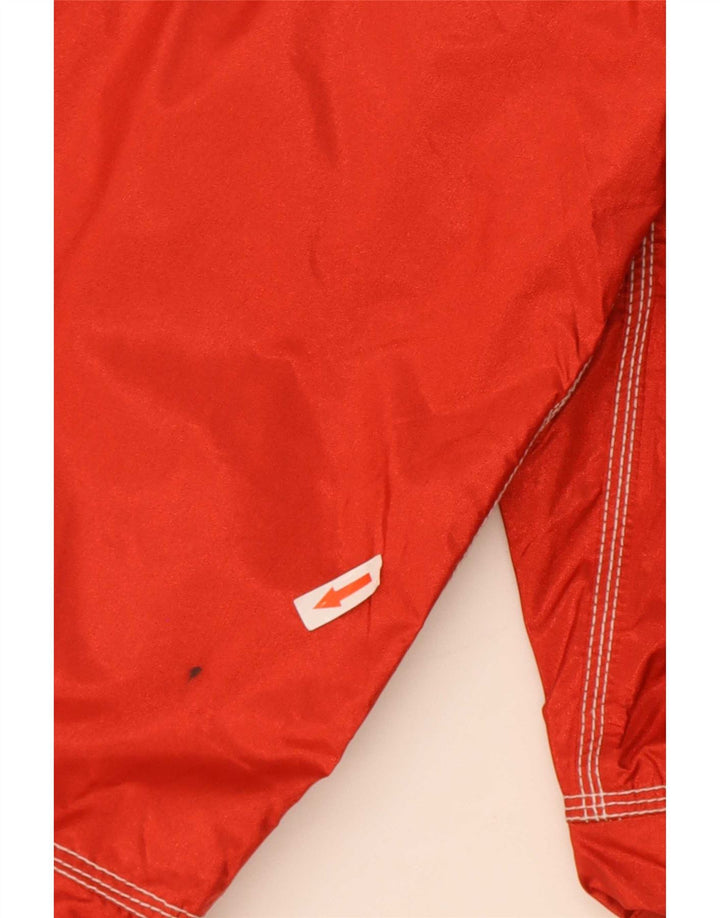 Killtec Mens Hooded Duffle Rain Jacket UK 46 3XL Red Polyamide