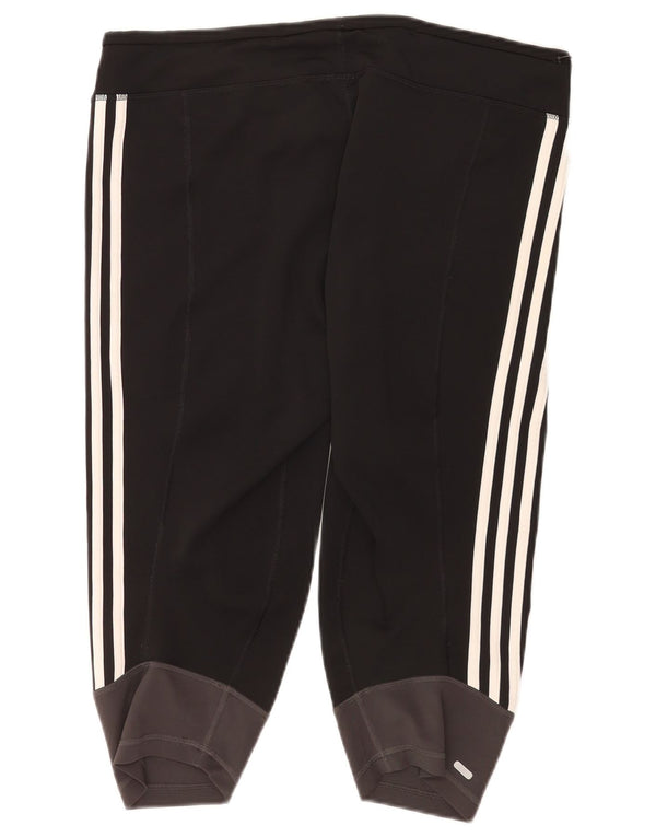 Adidas Womens Climalite Bermuda Sport Shorts UK 20/22 XL Black Colourblock