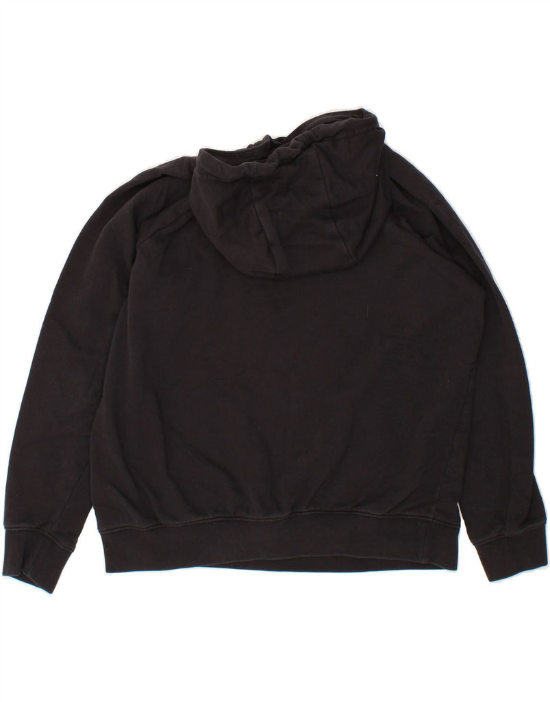 NIKE Womens Graphic Hoodie Jumper UK 14 Medium Black Cotton Vintage Nike and Second-Hand Nike from Messina Hembry 