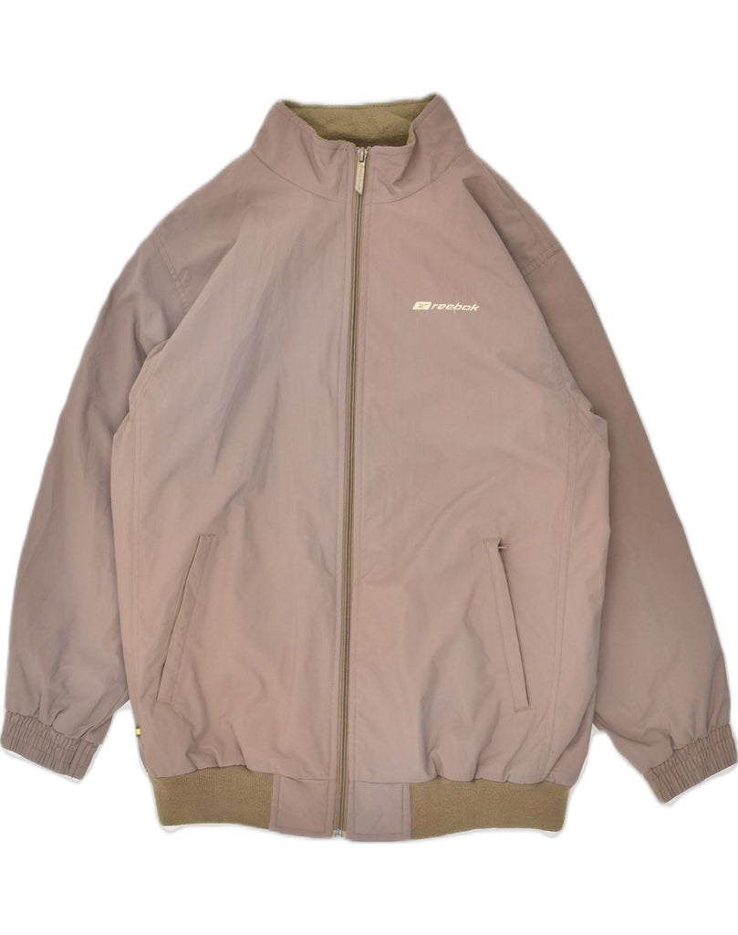 REEBOK Boys Bomber Jacket 14-15 Years Beige Nylon | Vintage Reebok | Thrift | Second-Hand Reebok | Used Clothing | Messina Hembry 