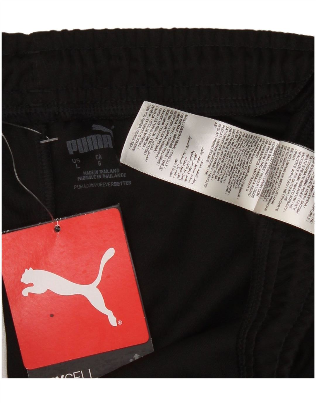 Puma Mens Tracksuit Trousers Joggers Large Black Polyester