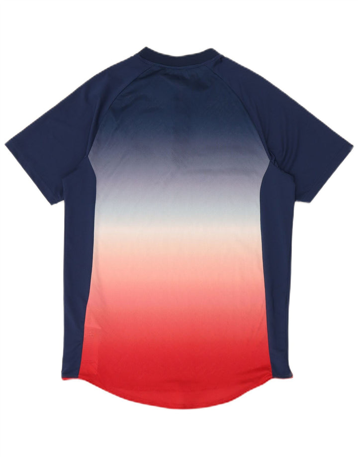 Ellesse Mens T-Shirt Top Small Navy Blue Colourblock Polyester