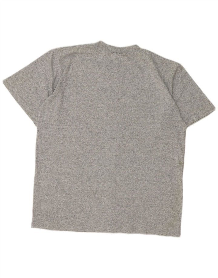 Champion Mens T-Shirt Top Large Grey Flecked Cotton