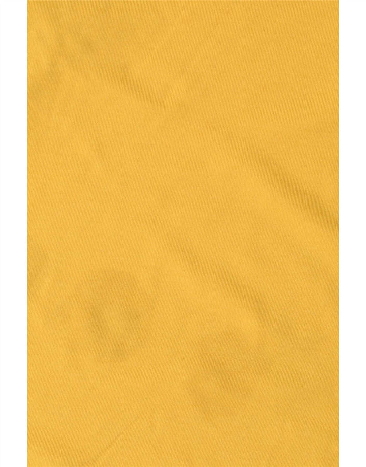 Nautica Mens Graphic Top Long Sleeve Small Yellow Cotton