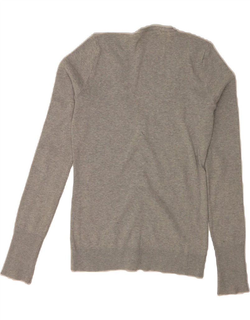 BENETTON Womens Cardigan Sweater UK 8 Small Grey Vintage Benetton and Second-Hand Benetton from Messina Hembry 