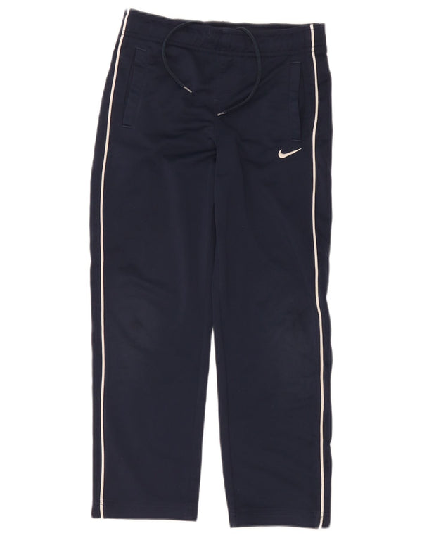 Nike Girls Tracksuit Trousers 13-14 Years XL Navy Blue Polyester