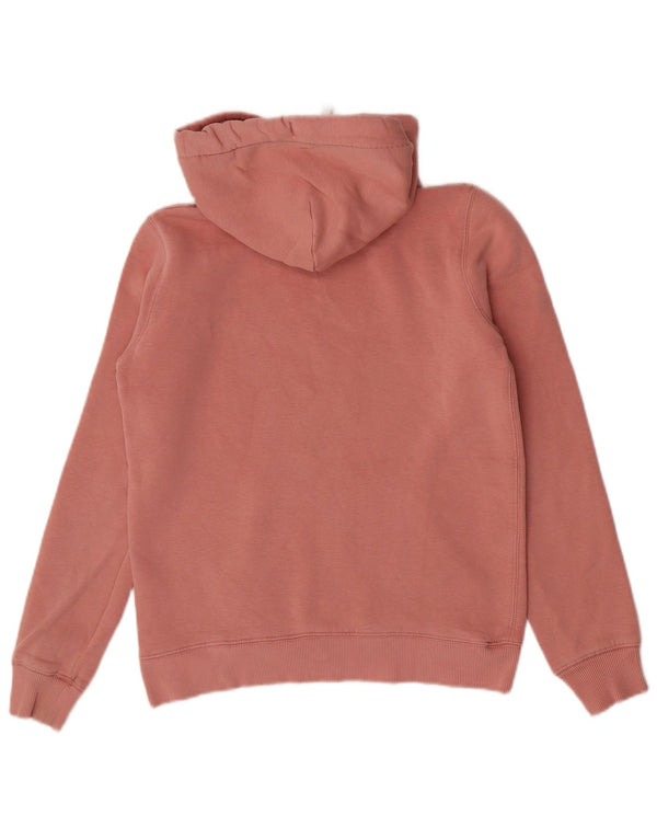 Jack Wills Womens Hoodie Jumper UK 10 Small Pink Cotton