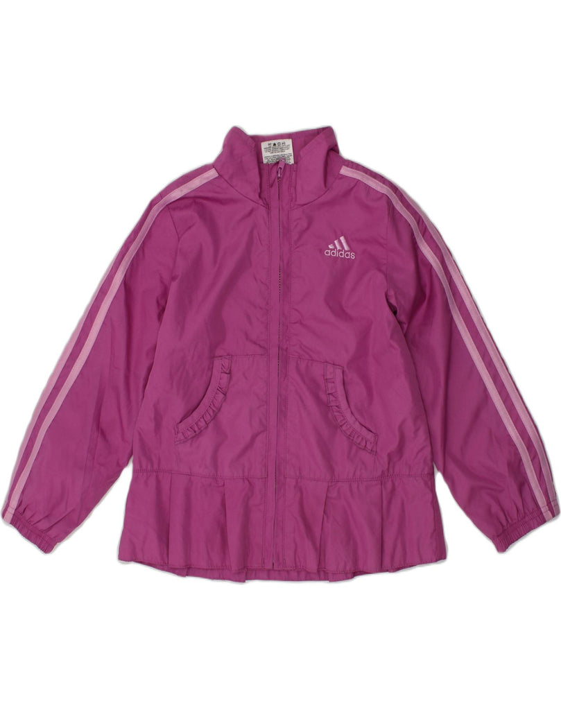 ADIDAS Girls Tracksuit Top Jacket 3-4 Years Pink Polyester | Vintage Adidas | Thrift | Second-Hand Adidas | Used Clothing | Messina Hembry 