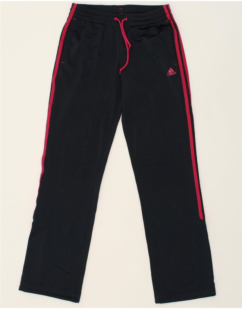 ADIDAS Womens Tracksuit Trousers UK 4/6 XS Black Polyester | Vintage Adidas | Thrift | Second-Hand Adidas | Used Clothing | Messina Hembry 